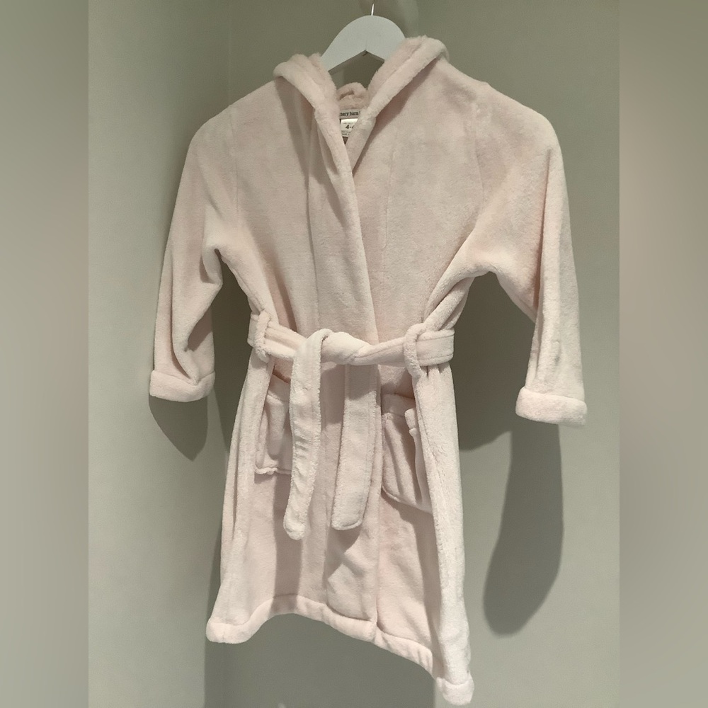 Pottery Barn Kids Plush Pink Unicorn Bathrobe